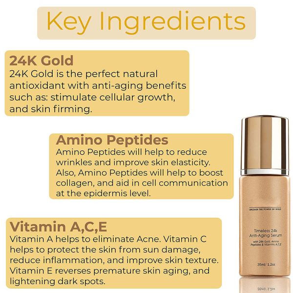 24K Gold Anti-Aging Serum contract manufacturing, custom formulas and private label
