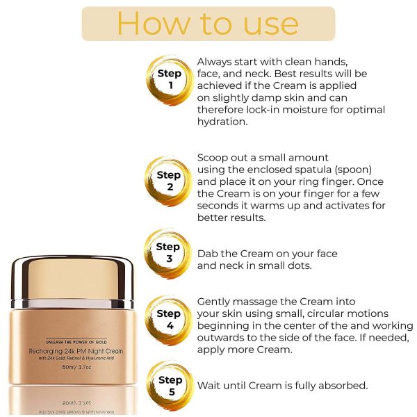 24K Gold Night Cream contract manufacturing, custom formulas and private label