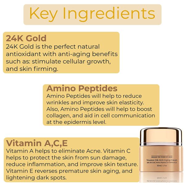 24K Gold Anti-Aging Cream contract manufacturing, custom formulas and private label